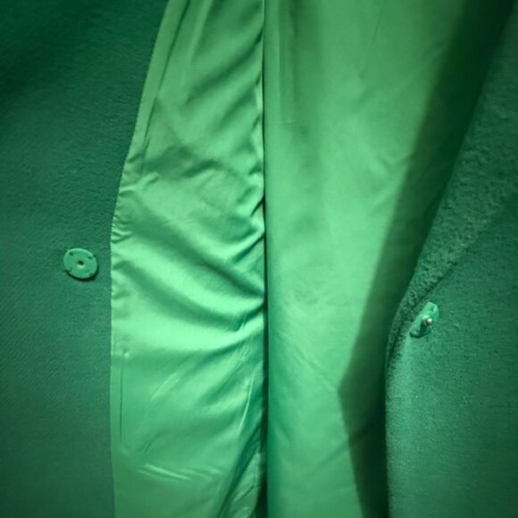 H&M Double Breasted Coat - Emerald Green - SIze M - Picture 7 of 12